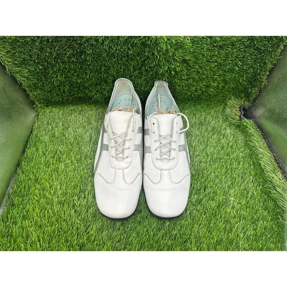 Mephisto Athletic Sneaker Shoes Women's 9.5 White Leather Walking Runoff CoolAir